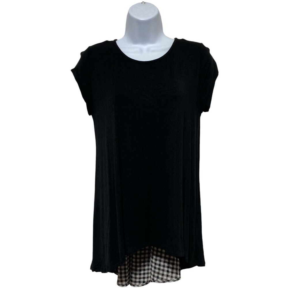 Pebble And Stone-Women's Medium Pullover Top Light Weight-Rayon, Spandex